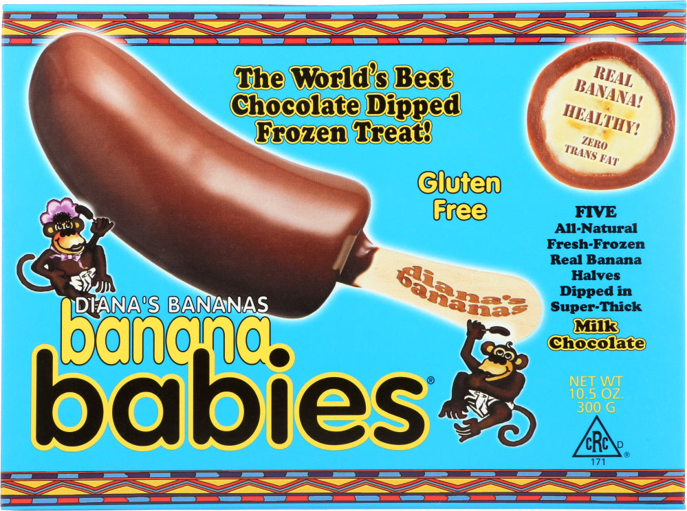 DIANA'S BANANAS: Frozen Banana Babies Milk Chocolate, 10.5 oz - Vending Business Solutions