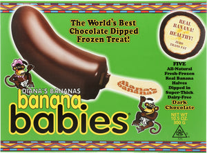 DIANA'S BANANAS: Frozen Banana Babies Dark Chocolate, 10.5 oz - Vending Business Solutions
