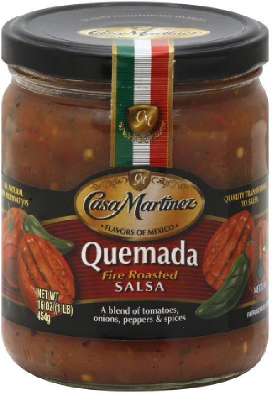 CASA MARTINEZ: Quemada Fire Roasted Salsa, 16 oz - Vending Business Solutions