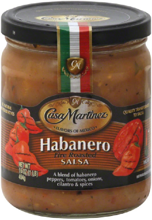 CASA MARTINEZ: Habanero Fire Roasted Salsa, 16 oz - Vending Business Solutions