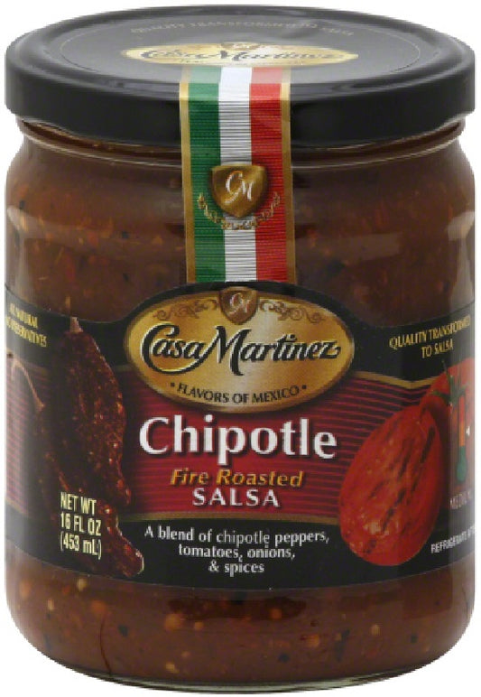 CASA MARTINEZ: Chipotle Fire Roasted Salsa, 16 oz - Vending Business Solutions