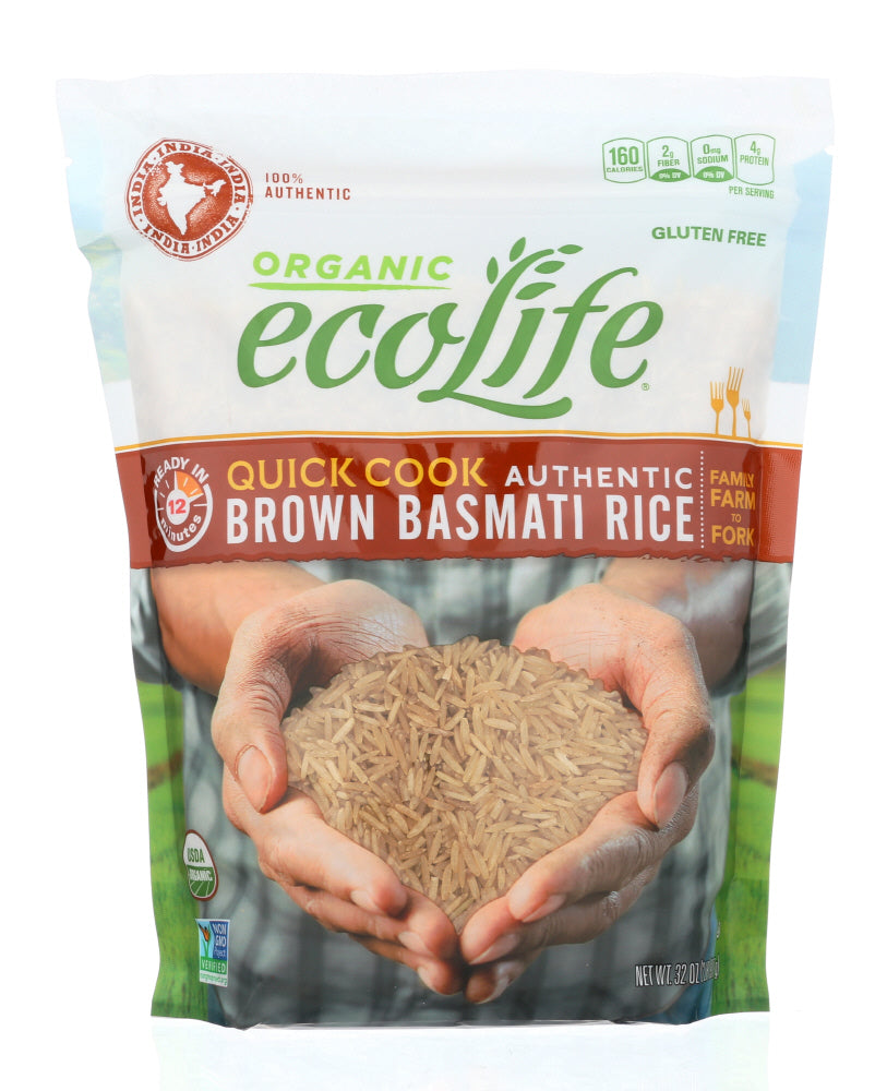 ECOLIFE:  Organic Quick Cook Brown Basmati Rice, 32 oz - Vending Business Solutions