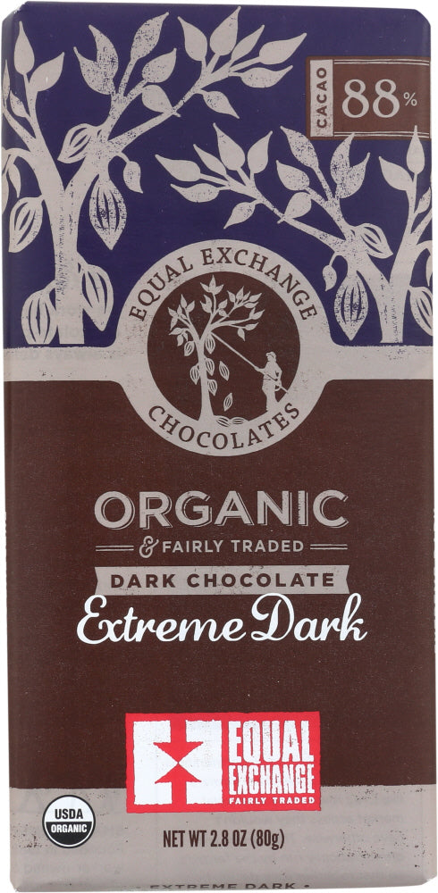 EQUAL EXCHANGE: Organic Extreme Dark Chocolate Bar, 2.8 oz - Vending Business Solutions