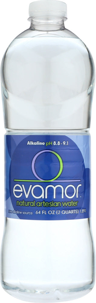 EVAMOR: Naturally Alkaline Artesian Water, 64 oz - Vending Business Solutions