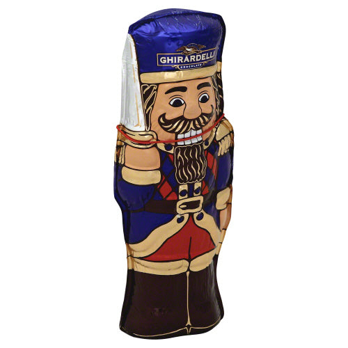 GHIRARDELLI: Chocolate Milk Nut Cracker Figure, 4.5 oz - Vending Business Solutions