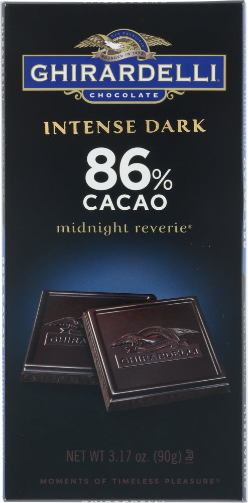GHIRARDELLI: Chocolate Bar Dark Midnight Reverie, 3.17 oz - Vending Business Solutions