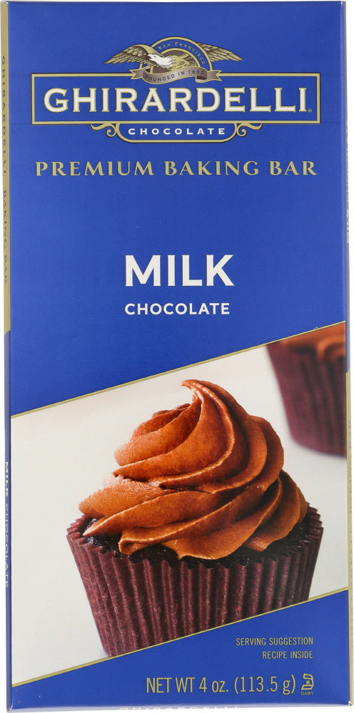 GHIRARDELLI: Premium Baking Bar Milk Chocolate, 4 oz - Vending Business Solutions