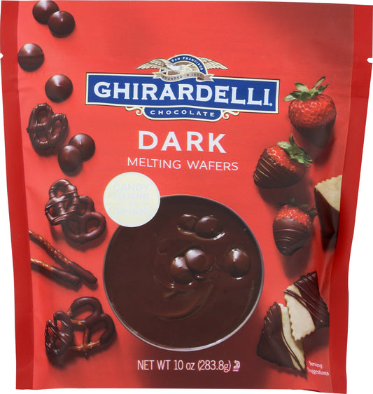 GHIRARDELLI: Candy Making Wafer Dark, 10 oz - Vending Business Solutions