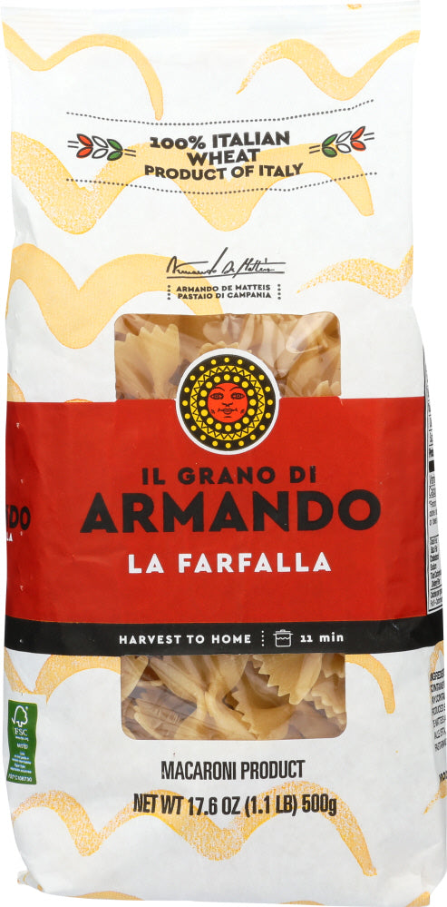 GRANO ARMANDO: Pasta Farfalla, 500 gm - Vending Business Solutions