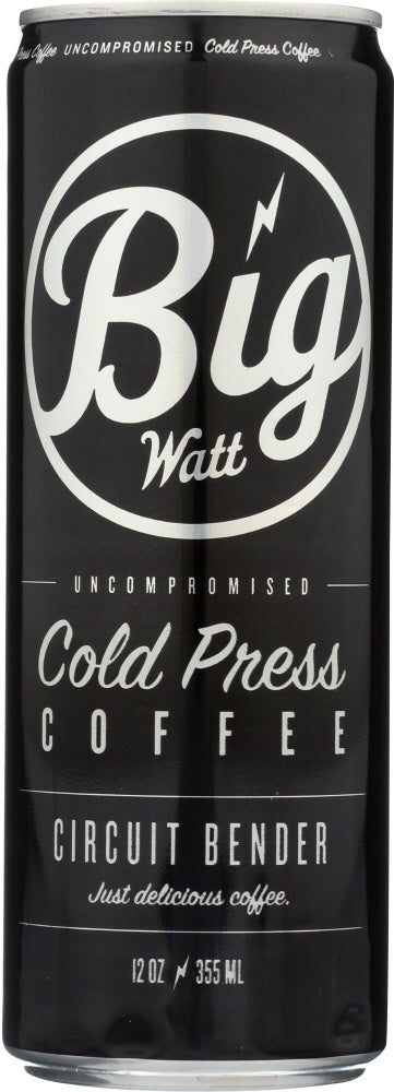 BIG WATT: Cold Press Coffee, 12 oz - Vending Business Solutions