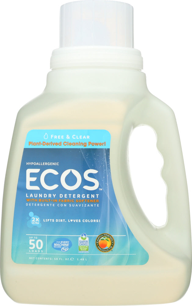 EARTH FRIENDLY: Free and Clear Laundry Detergent, 50 oz - Vending Business Solutions