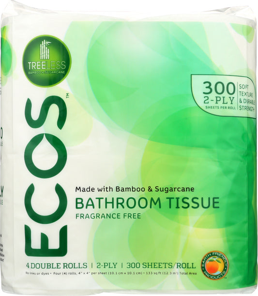 EARTH FRIENDLY: Treeless Bathroom Tissue 300 Sheets Per Roll 2 Ply, 4 rl - Vending Business Solutions