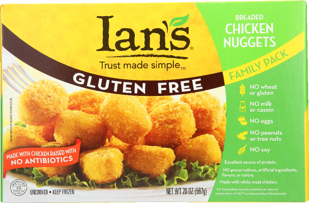IAN'S NATURAL FOODS: Gluten Free Chicken Nuggets, 20 oz - Vending Business Solutions