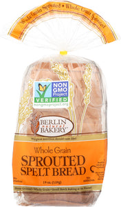BERLIN BAKERY: Whole Grain Spelt Sprouted Bread, 19 Oz - Vending Business Solutions