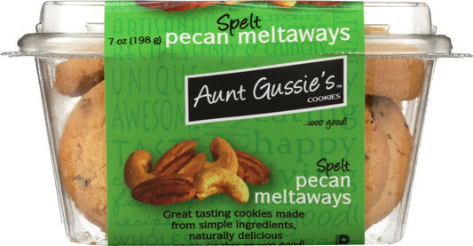 AUNT GUSSIES: Cookie Sugar Free Meltaway Spelt Pecan, 7 oz - Vending Business Solutions