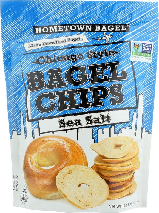 HOMETOWN BAGEL: Chicago Style Bagel Chips Sea Salt, 6 oz - Vending Business Solutions