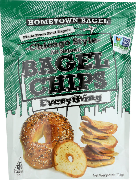 HOMETOWN BAGEL: Chicago Style Bagel Chips Everything, 6 oz - Vending Business Solutions