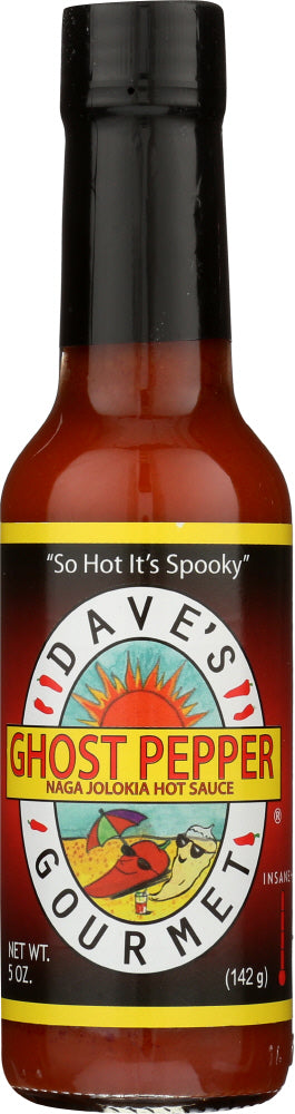 DAVES GOURMET: Ghost Pepper Naga Jolokia Hot Sauce, 5 Oz - Vending Business Solutions