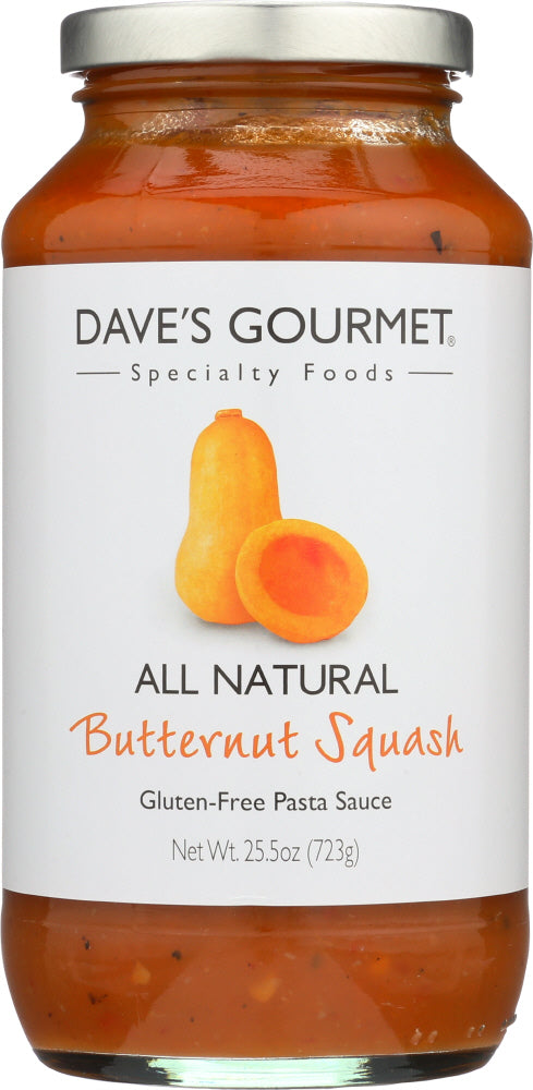 DAVE'S GOURMET: Butternut Squash Pasta Sauce, 25.5 Oz - Vending Business Solutions
