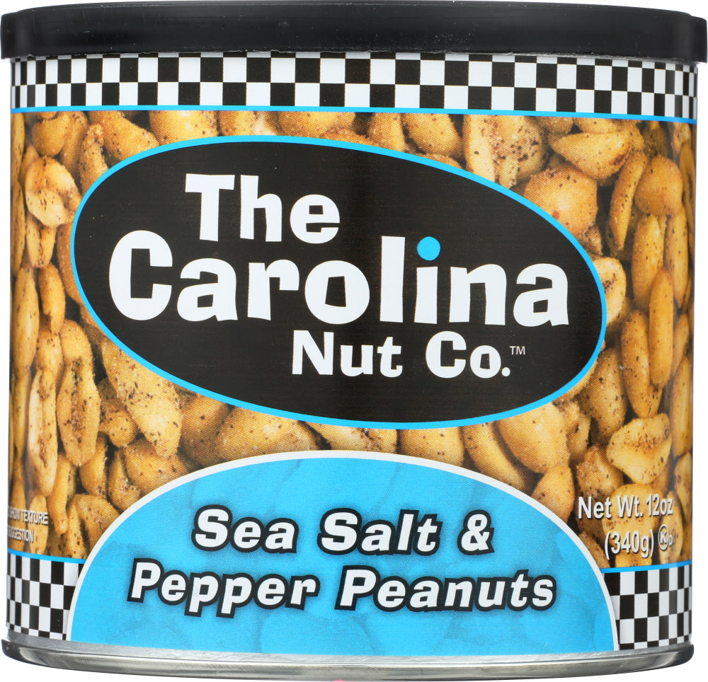 CAROLINA NUT: Sea Salt & Pepper Peanuts, 12 oz - Vending Business Solutions