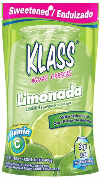 KLASS: Beverage Mix Limonada Sweetened, 14.1 oz - Vending Business Solutions