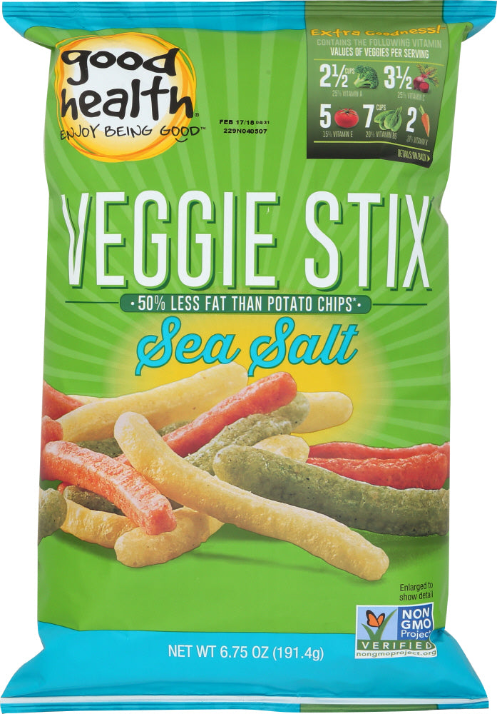 GOOD HEALTH: Veggie Stix Sea Salt, 6.75 oz - Vending Business Solutions
