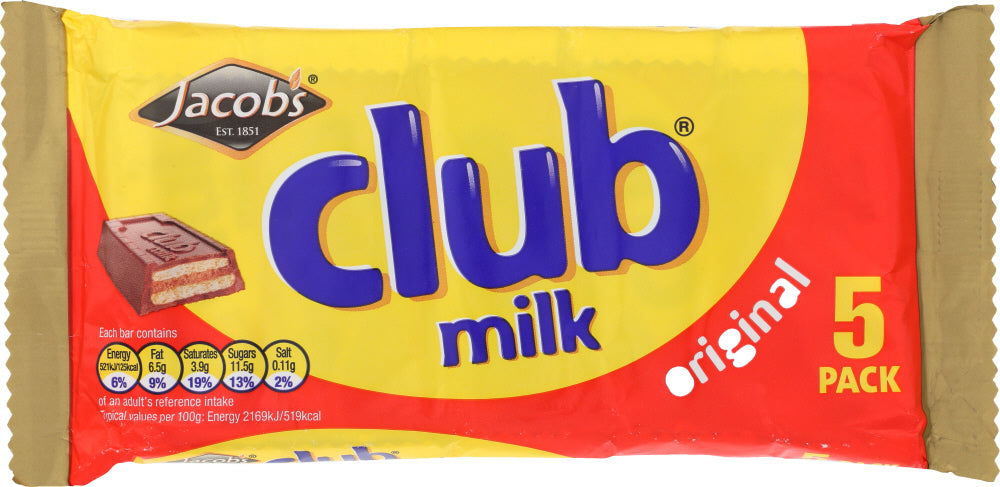 JACOBS:  Club Milk Original 5 Pack, 4.2 oz - Vending Business Solutions