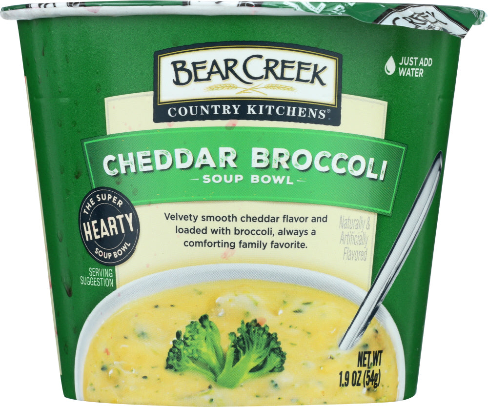 BEAR CREEK: Soup Bowl Cheddar Broccoli, 1.9 oz - Vending Business Solutions