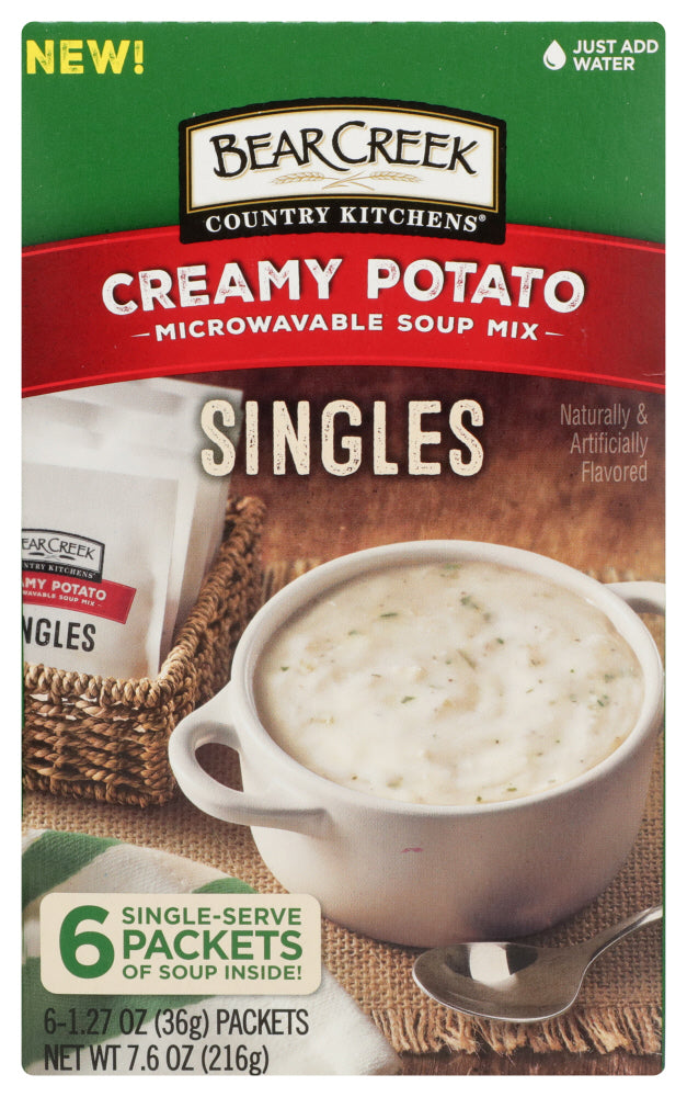 BEAR CREEK: Creamy Potato Soup Mix Singles, 7.62 oz - Vending Business Solutions