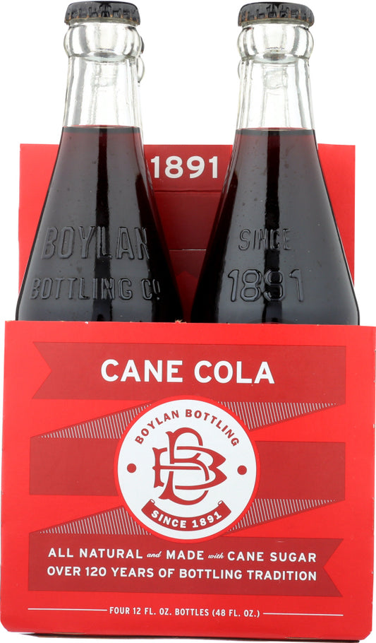 BOYLAN: Soda Sugar Cane Cola 4 Pack, 46.4 fo - Vending Business Solutions