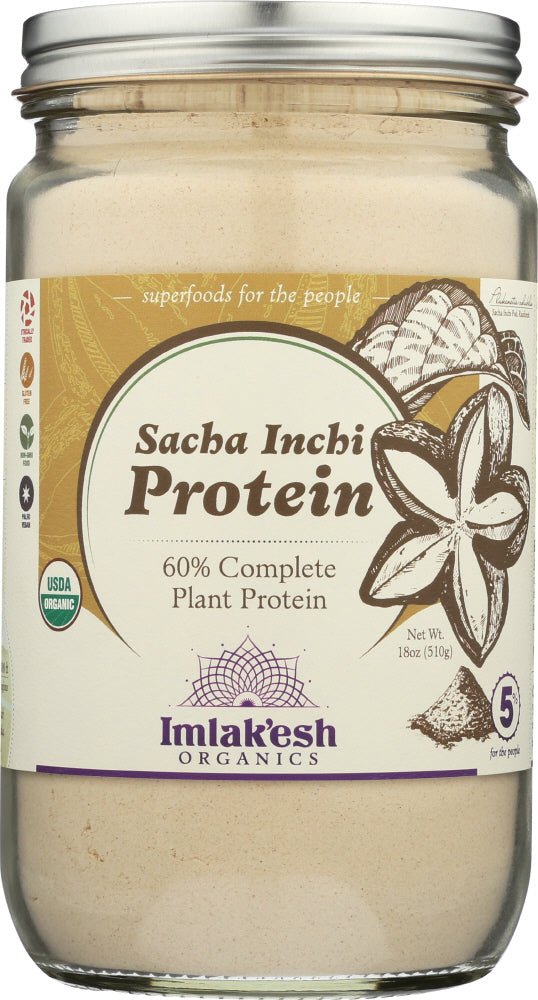 IMLAKESH ORGANICS: Sacha Inchi Protein Powder, 18 oz - Vending Business Solutions