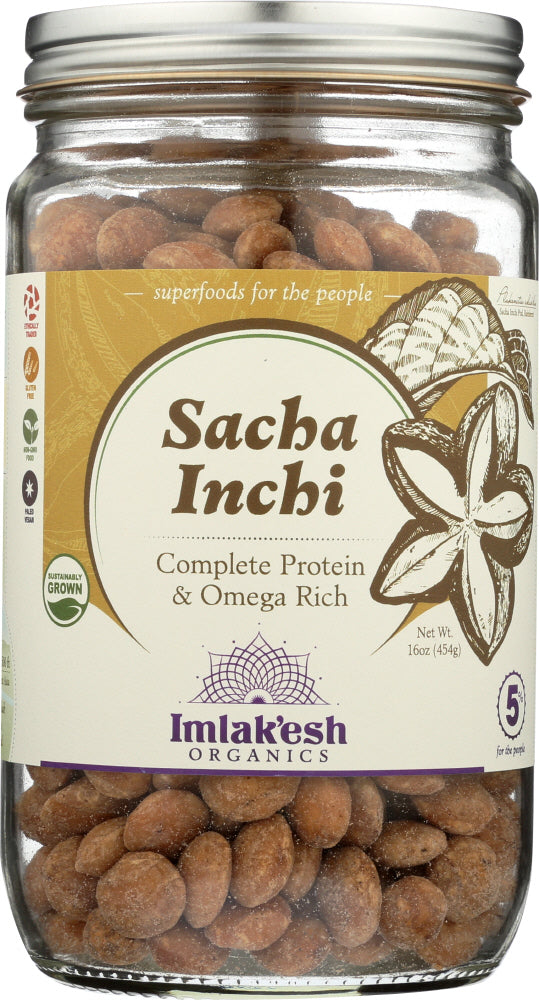 IMLAKESH ORGANICS: Sacha Inchi Seeds Wld Hrv, 16 oz - Vending Business Solutions
