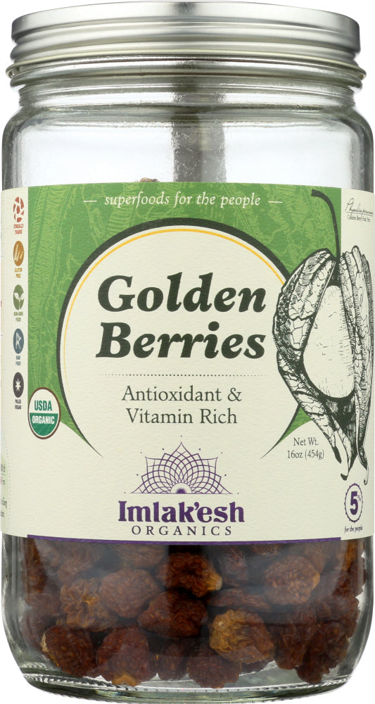 IMLAKESH ORGANICS: Berry Golden Organic Raw, 16 oz - Vending Business Solutions