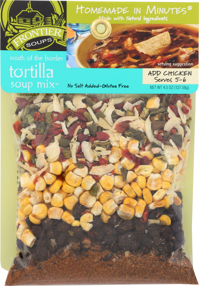 FRONTIER SOUPS: Homemade in Minutes Soup Mix South of the Border Tortilla, 4.5 oz - Vending Business Solutions