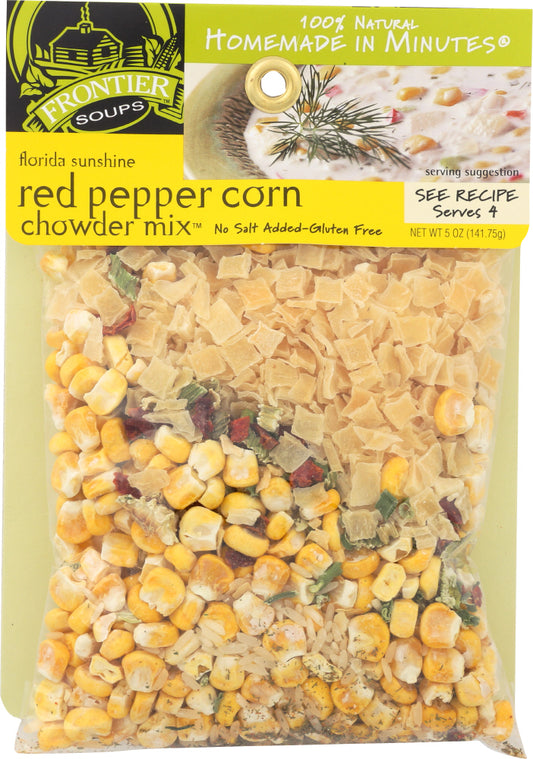 FRONTIER SOUPS: Homemade in Minutes Florida Sunshine Red Pepper Corn Chowder Mix, 5 oz - Vending Business Solutions