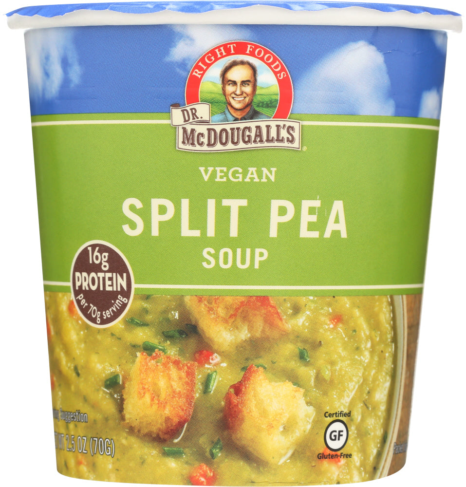 DR MCDOUGALLS: Big Cup Vegan Soup Split Pea, 2.5 oz - Vending Business Solutions
