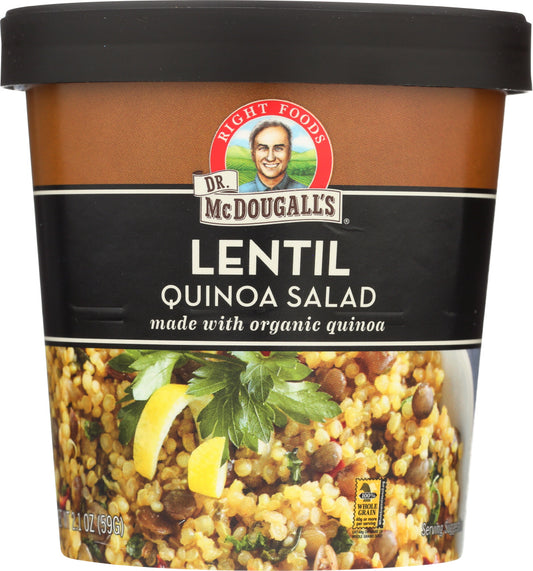 DR MCDOUGALLS: Lentil Quinoa Salad, 2.1 oz - Vending Business Solutions