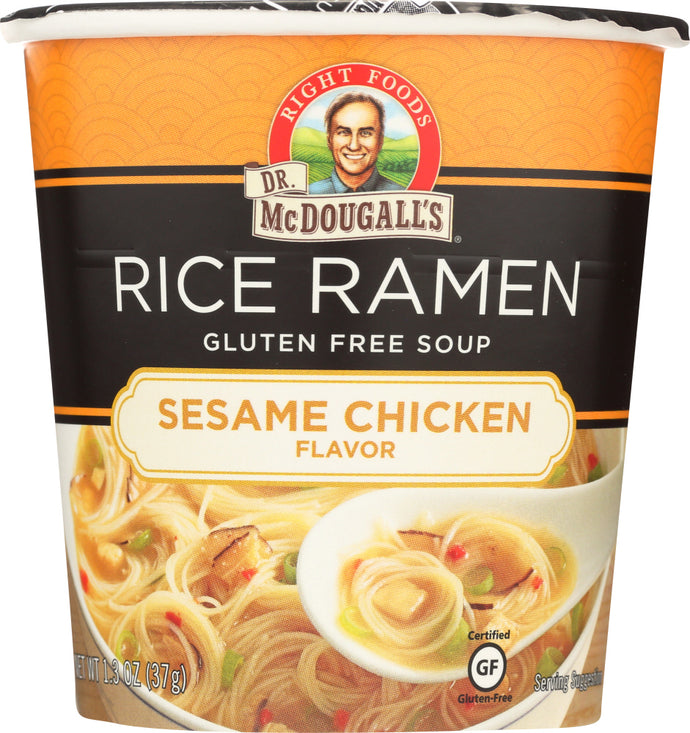 DR. MCDOUGALL'S: Sesame Chicken Rice Ramen Soup, 1.3 oz - Vending Business Solutions