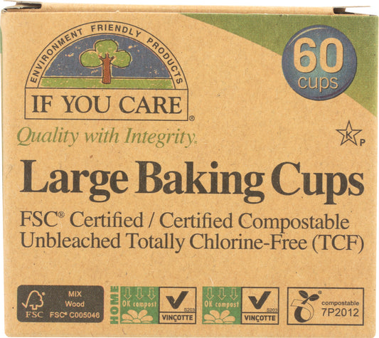 IF YOU CARE: Large Baking Cups, 60 Cups - Vending Business Solutions