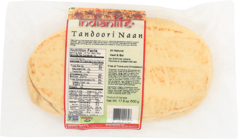INDIANLIFE: Tandoori Nan - Non GMO, 500 gm - Vending Business Solutions