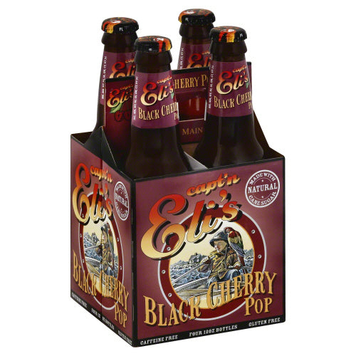 CAPTAIN E: Black Cherry Soda 4pk, 48 oz - Vending Business Solutions