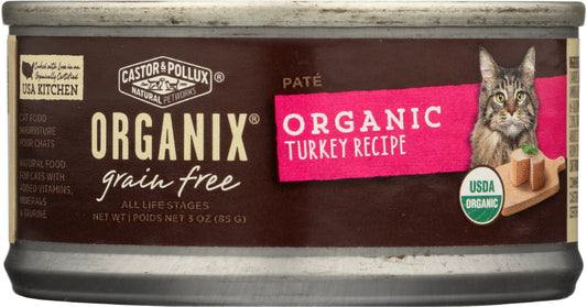 CASTOR & POLLUX: Cat Food Can Organic Turkey Pate, 3 oz - Vending Business Solutions