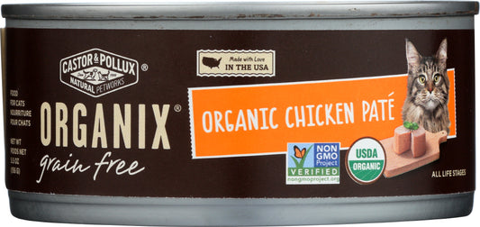 CASTOR & POLLUX: Cat Food Can Organic Chicken Pate, 5.5 oz - Vending Business Solutions