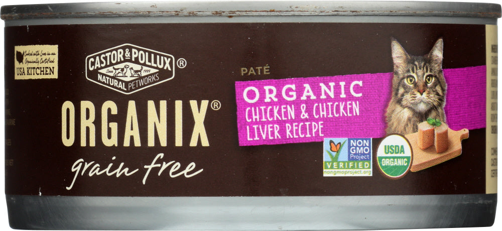 CASTOR & POLLUX: Cat Food Can Organic Chicken & Liver Pate , 5.5 oz - Vending Business Solutions