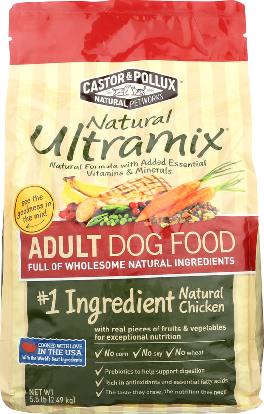 CASTOR & POLLUX: Dog Food Dry Ultra Mix Adult Chicken, 5.5 lb - Vending Business Solutions