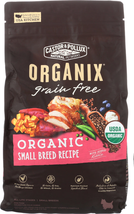 CASTOR & POLLUX: Organix Grain Free Organic Small Breed Recipe 4 Lb - Vending Business Solutions