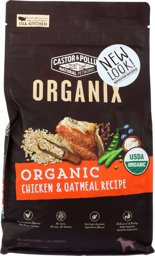 CASTOR & POLLUX: Organix Organic Chicken & Oatmeal Recipe 4 Lb - Vending Business Solutions