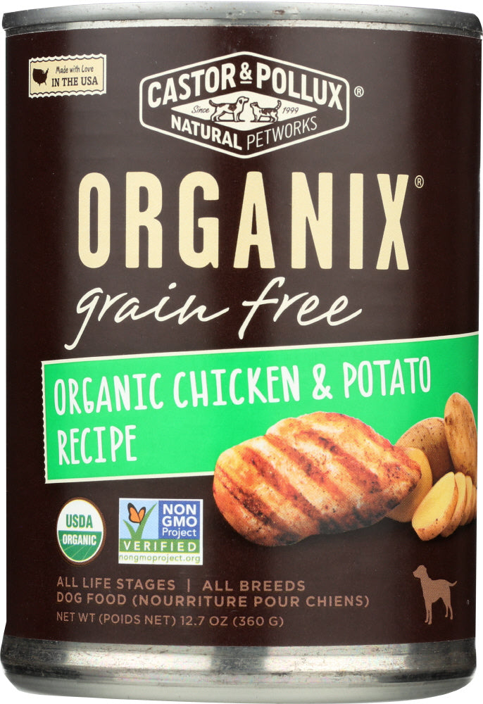 CASTOR & POLLUX: Organix Grain Free Chicken & Potato Canned Dog Food, 12.7 oz - Vending Business Solutions