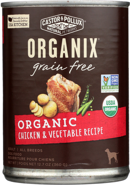 CASTOR & POLLUX: Dog Food Can Organic Grain Free Chicken Vegetable, 12.7 oz - Vending Business Solutions