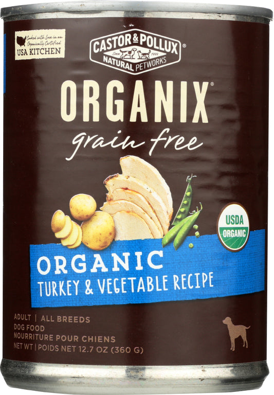 CASTOR & POLLUX: Dog Food Can Organic Grain Free Turkey Vegetable, 12.7 oz - Vending Business Solutions